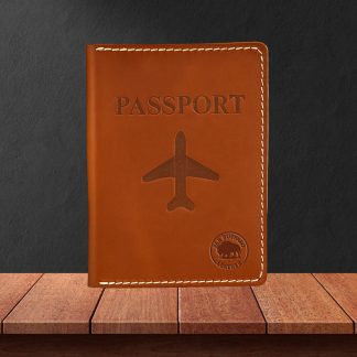 Genuine Leather Passport Cover | Slim Travel Wallet with Card Slots | Customizable Passport Holder for Men & Women