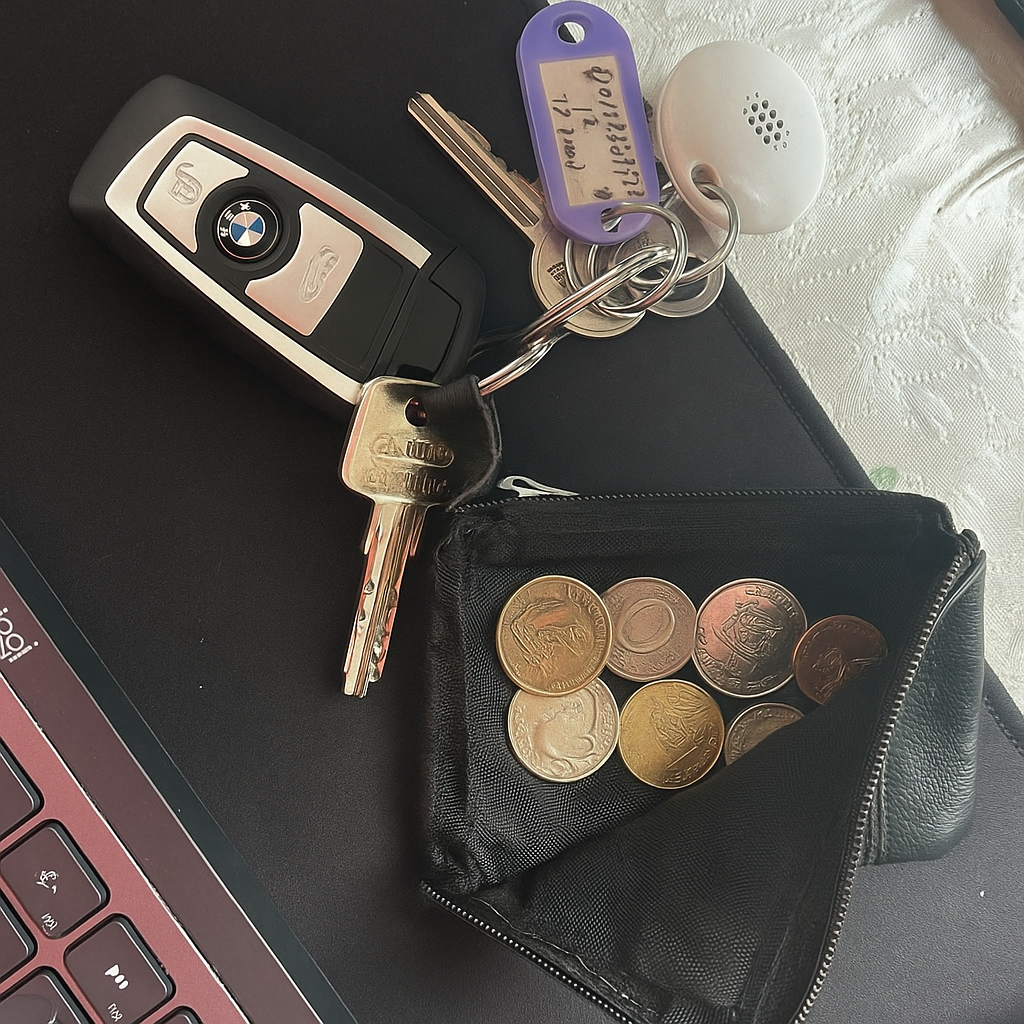 Genuine Leather Wallet with Coin Purse Keychain Wallet Cardholder Money Bags - Image 3