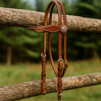 100% Original Buffalo Leather Made Bridal Headpiece
